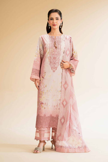 Nishat Linen 3 Piece - Printed Embroidered Suit - 42519176 Online Shopping